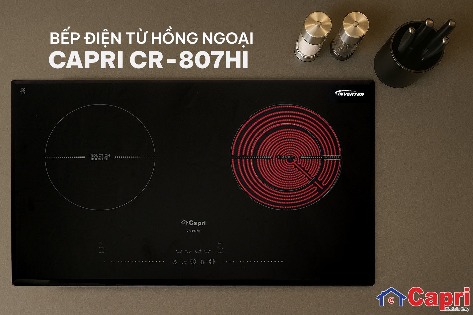 Bếp điện từ hồng ngoại Capri CR-807HI